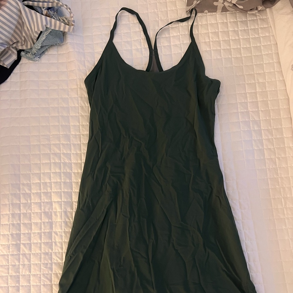 Green Outdoor Voices exercise dress